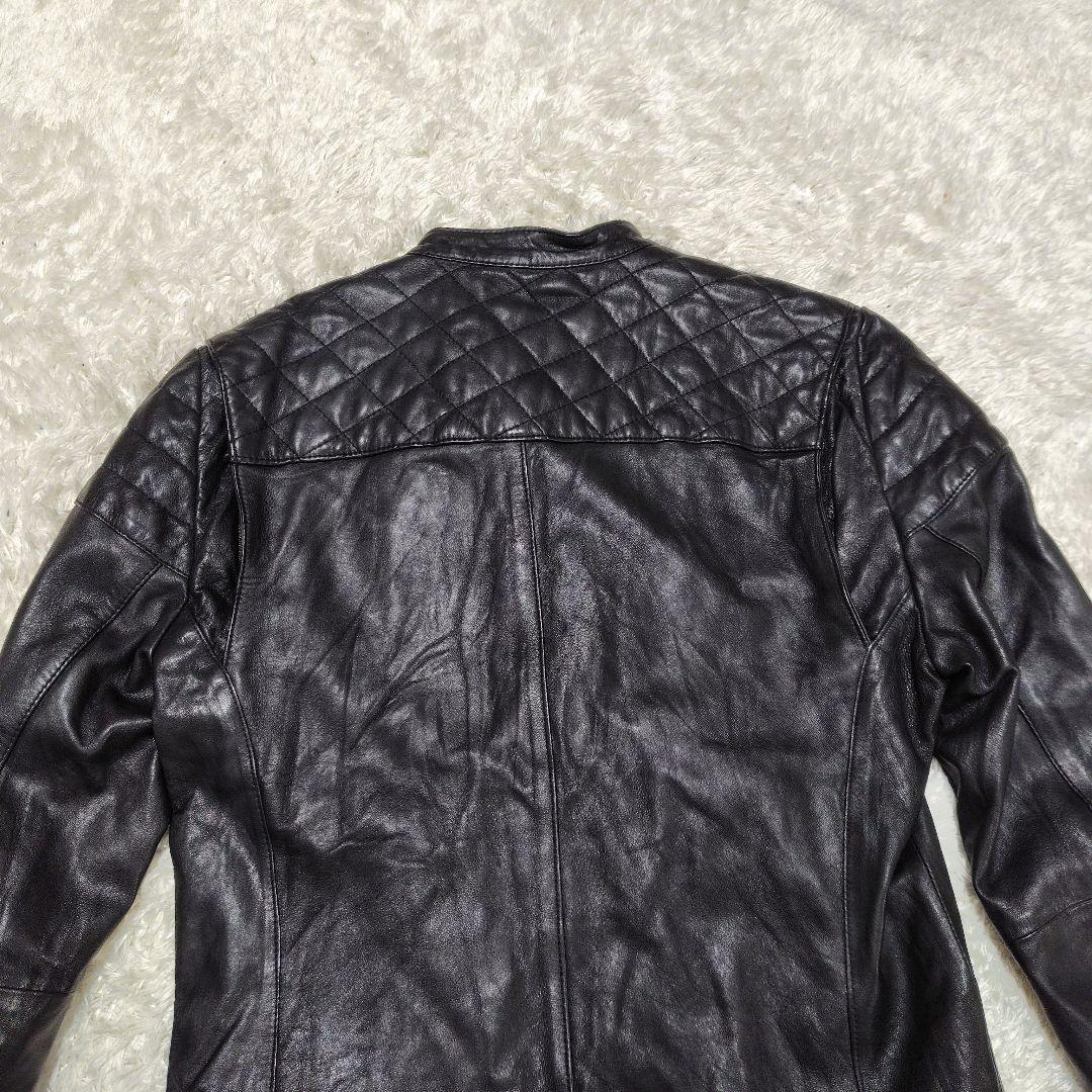 ヴァンキッシュゴールド　ジャケット　レザー　ラム　羊革　キルティング　48