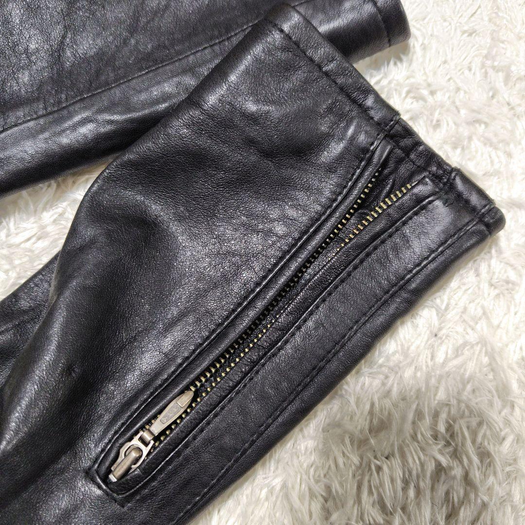 ヴァンキッシュゴールド　ジャケット　レザー　ラム　羊革　キルティング　48