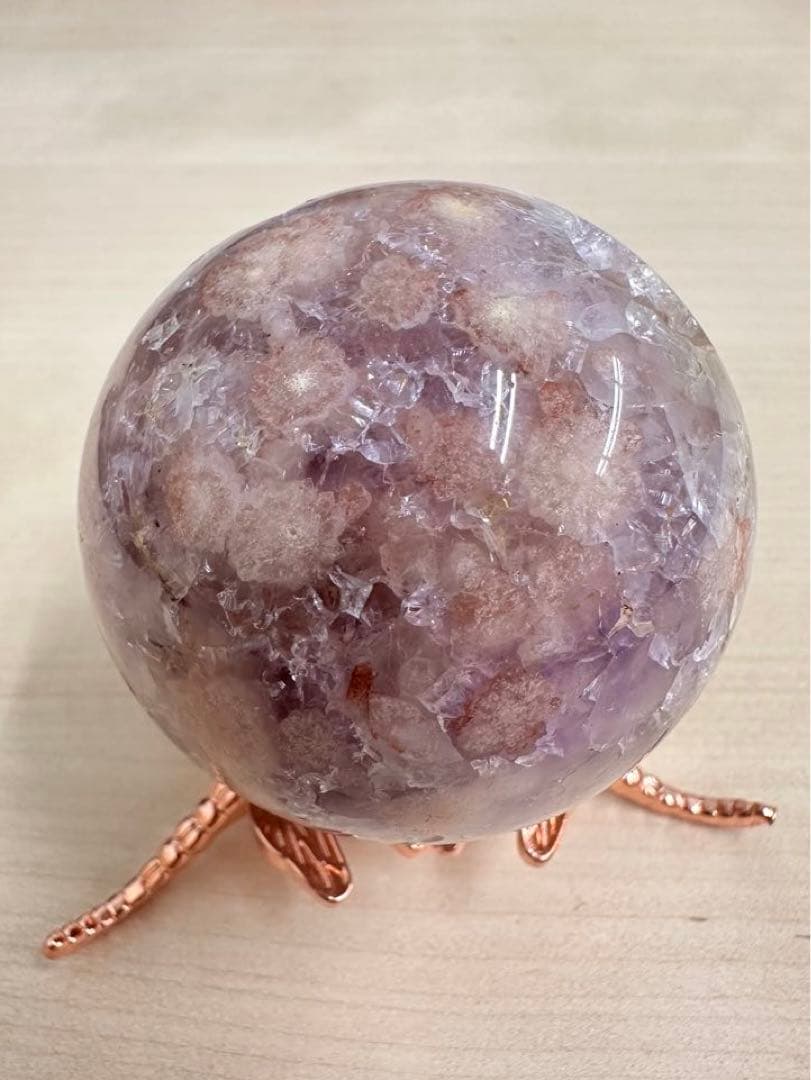 新　ピンクアメジスト　アメジスト　スフィア　丸玉