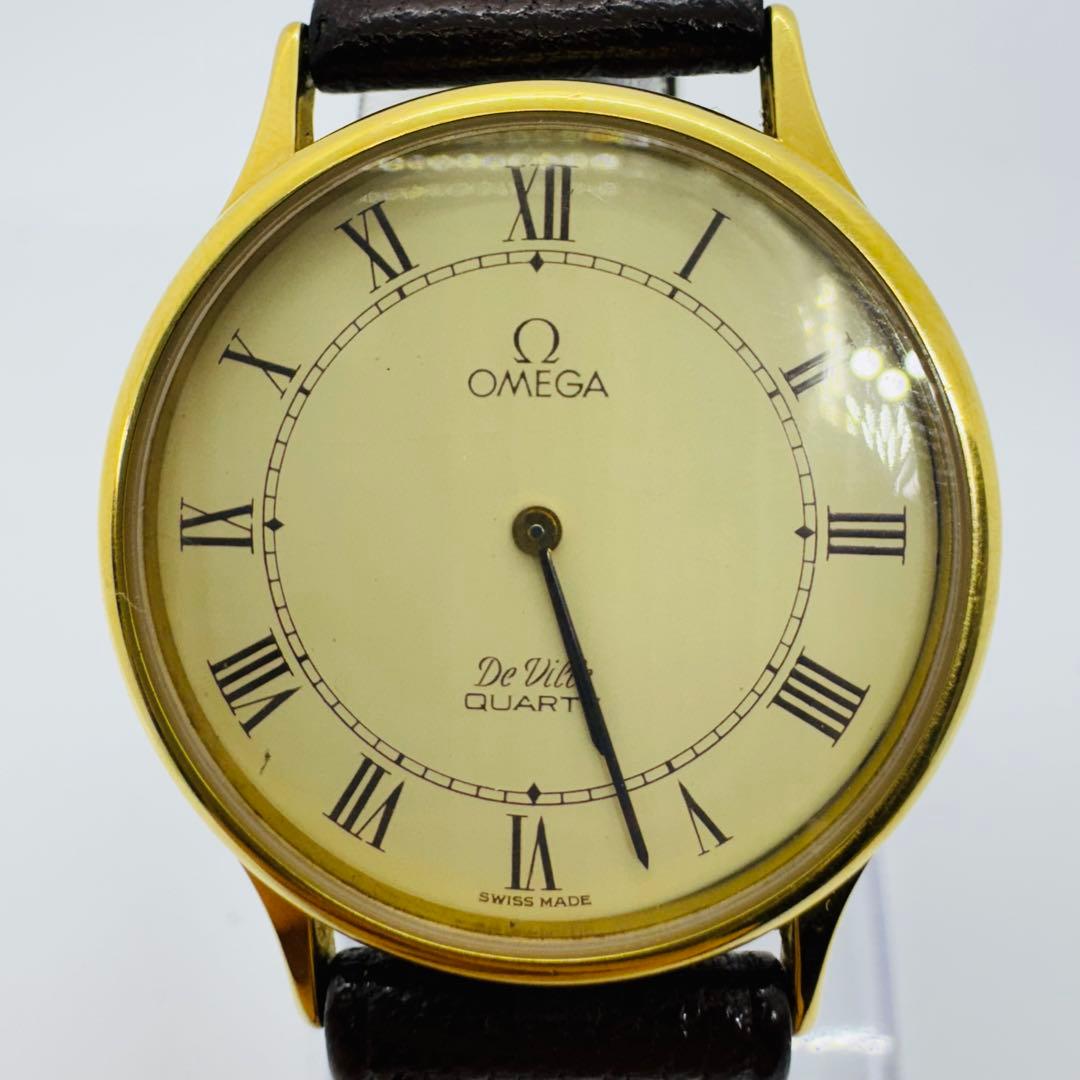 ✨OMEGA✨オメガ✨デヴィル✨ゴールド✨クォーツ✨1365✨腕時計✨