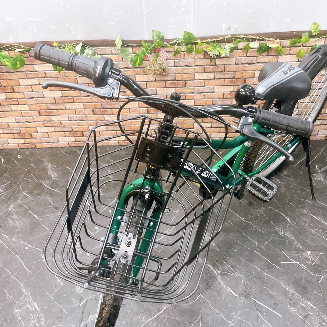 【25】子供用自転車 子供車 TACKLE BOY グリーン 26インチ