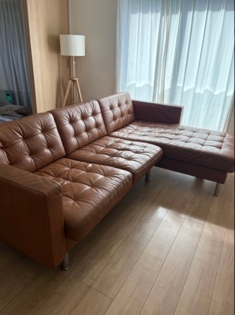 IKEA LANDSKRONA ランズクローナ 3人掛けソファ カウチ付き