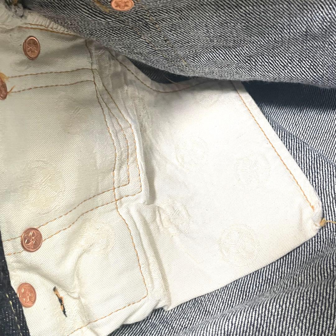 桃太郎ジーンズ　デニム　ジーンズ　濃紺　【美品】 7005sp w30 ピンク