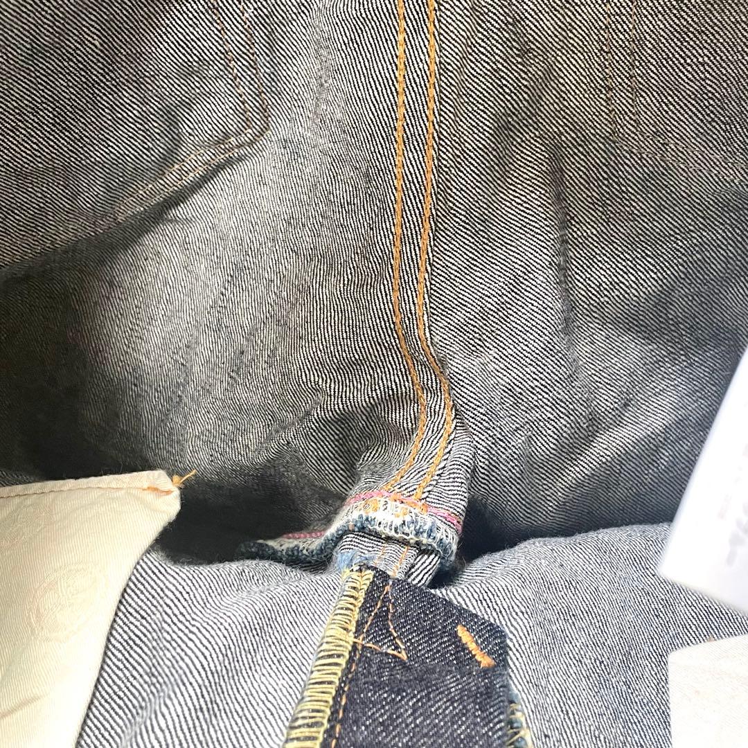 桃太郎ジーンズ　デニム　ジーンズ　濃紺　【美品】 7005sp w30 ピンク