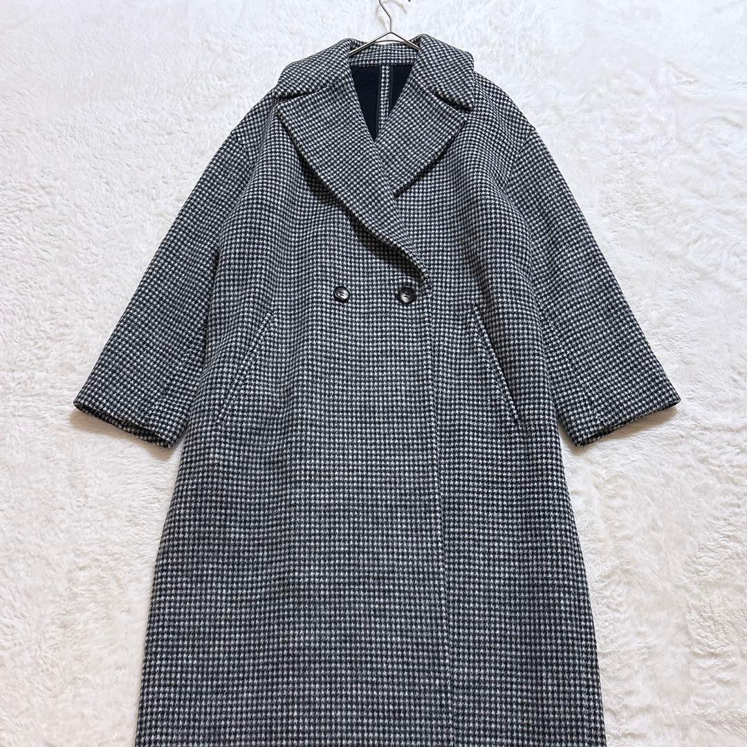 [美品]ドレステリア ウール ロング チェスターコート ダブルボタンサイズ