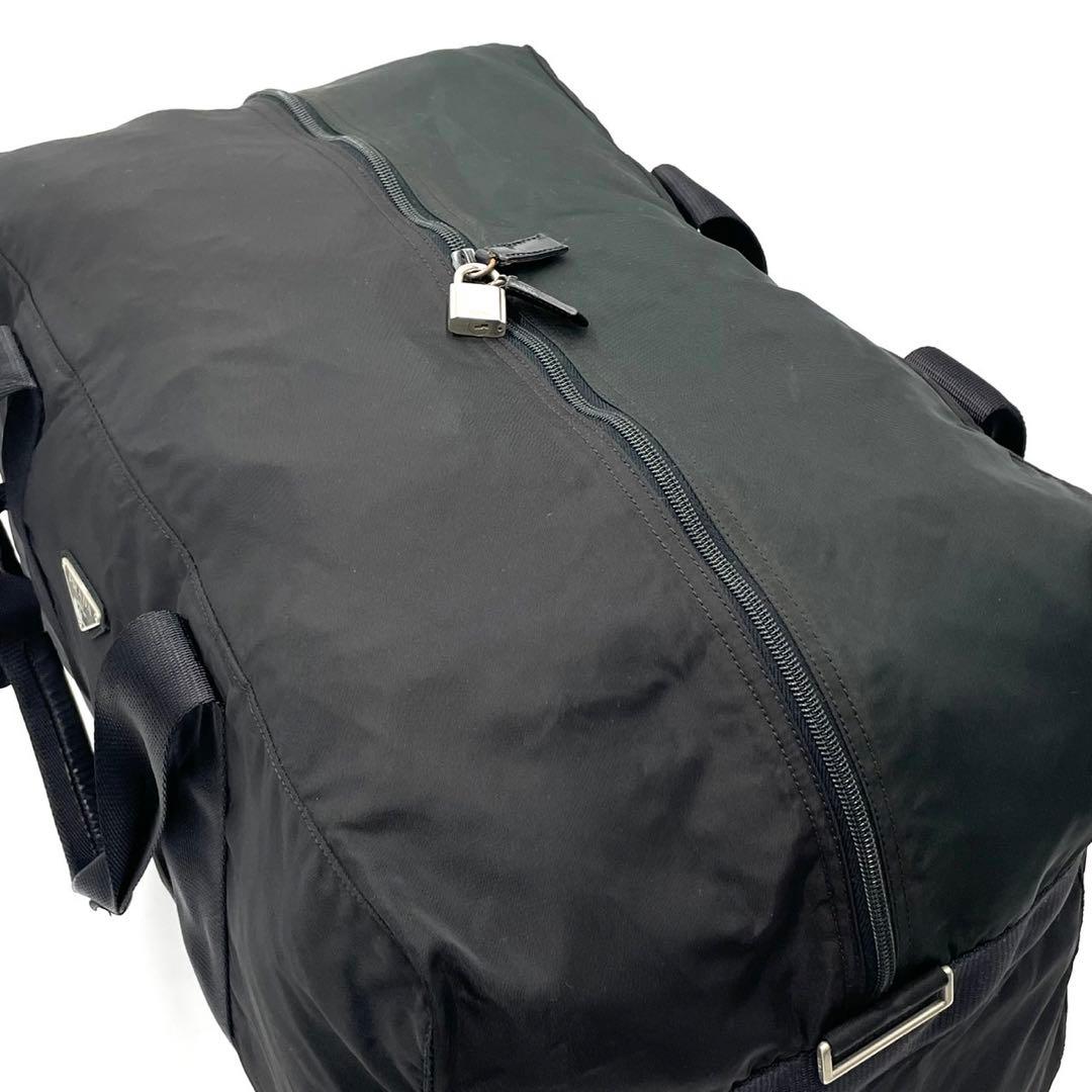 専用 プラダ 三角ロゴ アイコン ボストンバッグ A4収納可能 プレート 白タグ