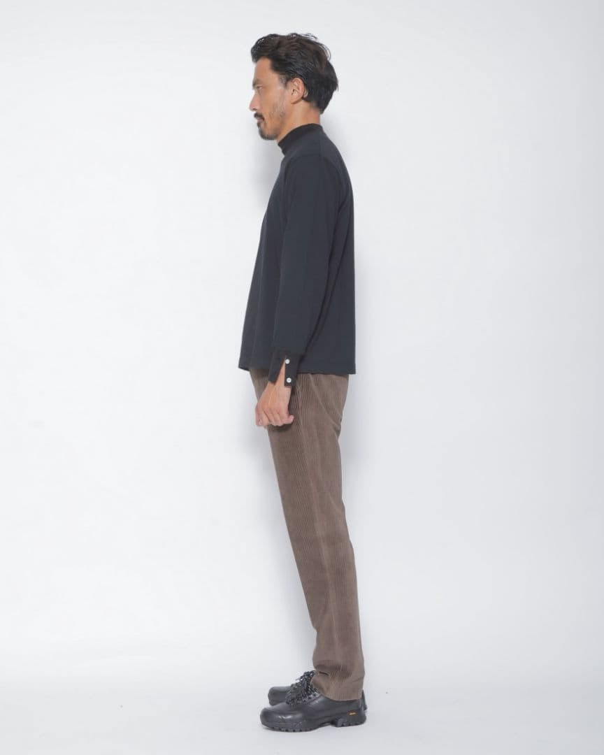 新品 ELACIO モックネック カットソー エラシオ ダークグレー サイズ5