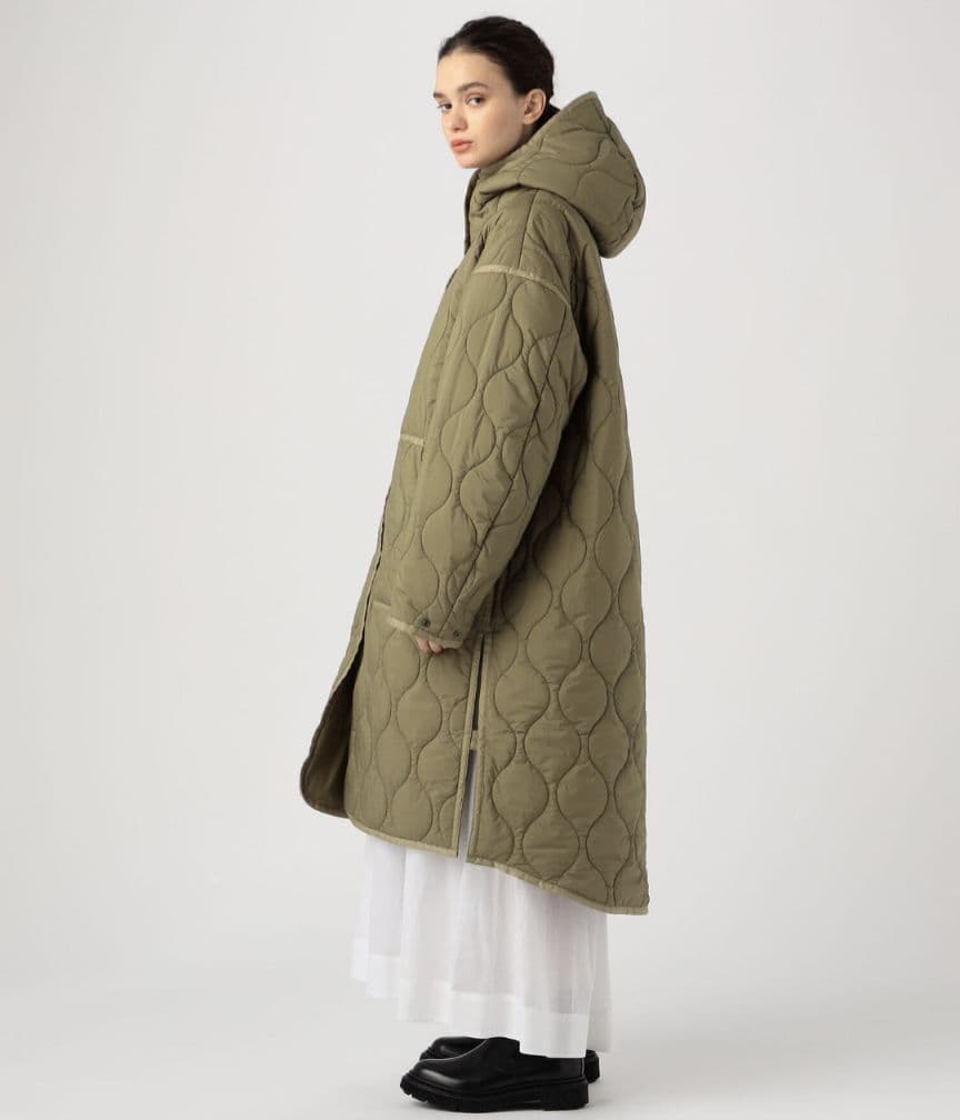 別注 WILD THINGS×TOMORROWLAND キルティングコート 黒