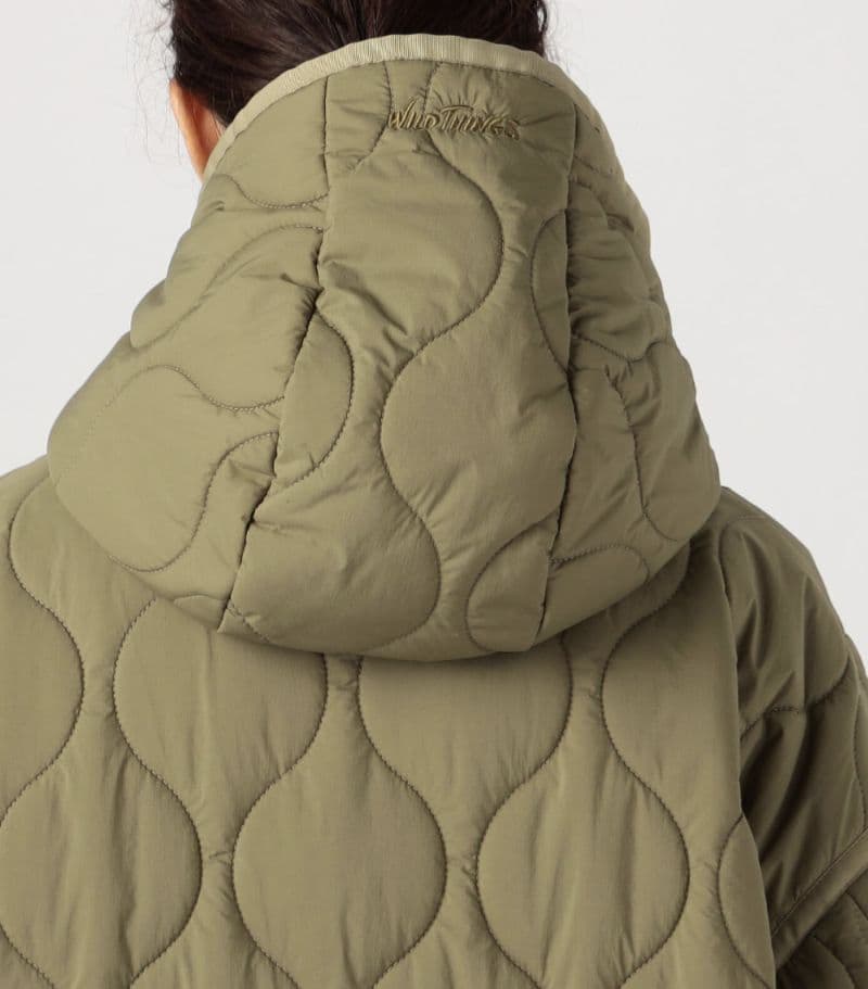 別注 WILD THINGS×TOMORROWLAND キルティングコート 黒