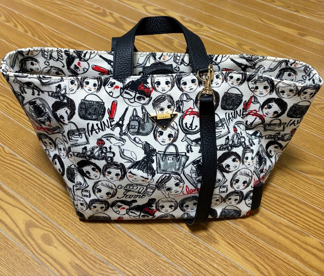 IANNEエクランフェイスハンドバッグ　2way