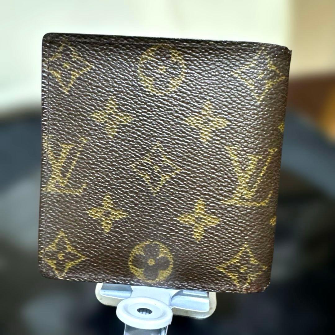 ⑤☆優良品☆モノグラム ♪マルコ☆2つ折り財布★ポケットあり