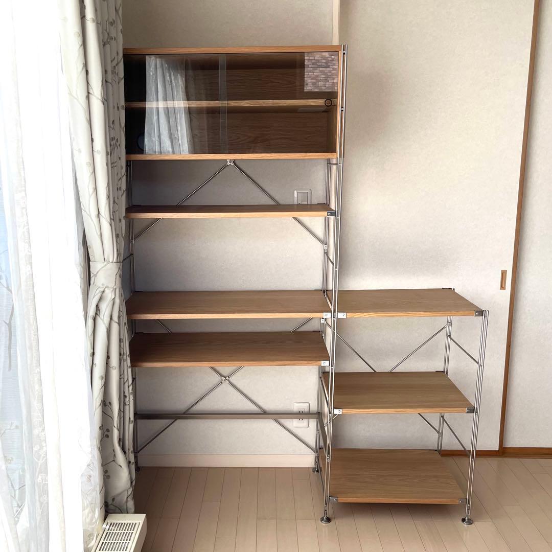 無印良品 ユニットシェルフ スチール 木材