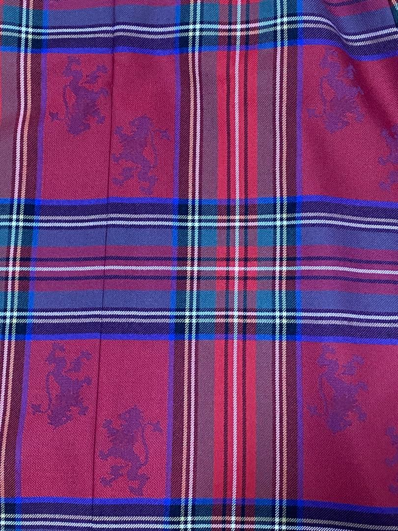 【貴重！】ウエストポケット付き　YOAKLAND膝丈ライオンジャガードスカート