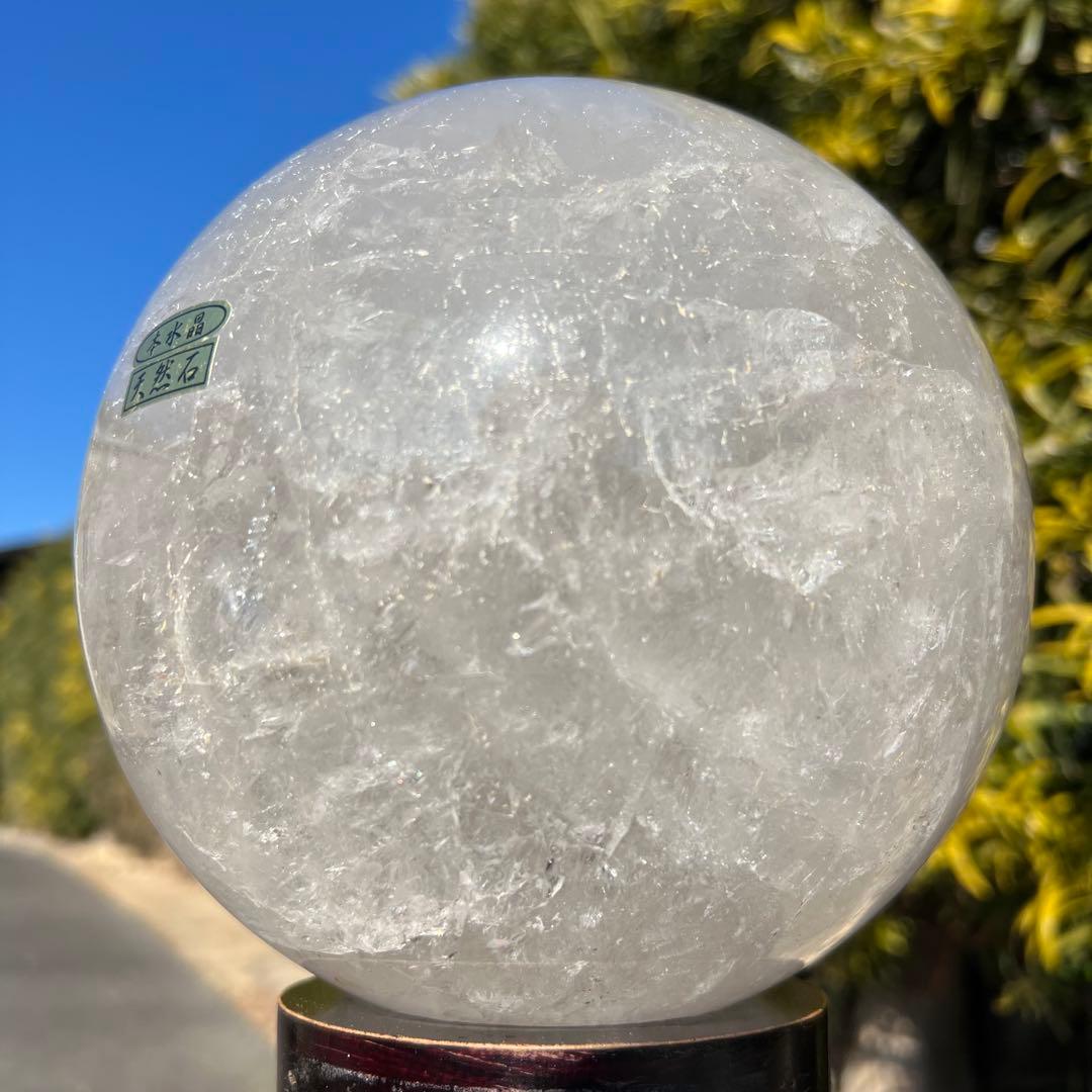 ☆限定一点物☆究極のお宝品 極上家宝級 大宝珠☆極大 本水晶 丸玉 天然石