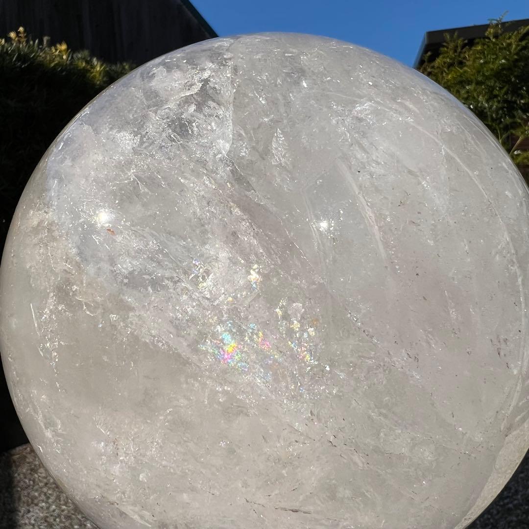 ☆限定一点物☆究極のお宝品 極上家宝級 大宝珠☆極大 本水晶 丸玉 天然石