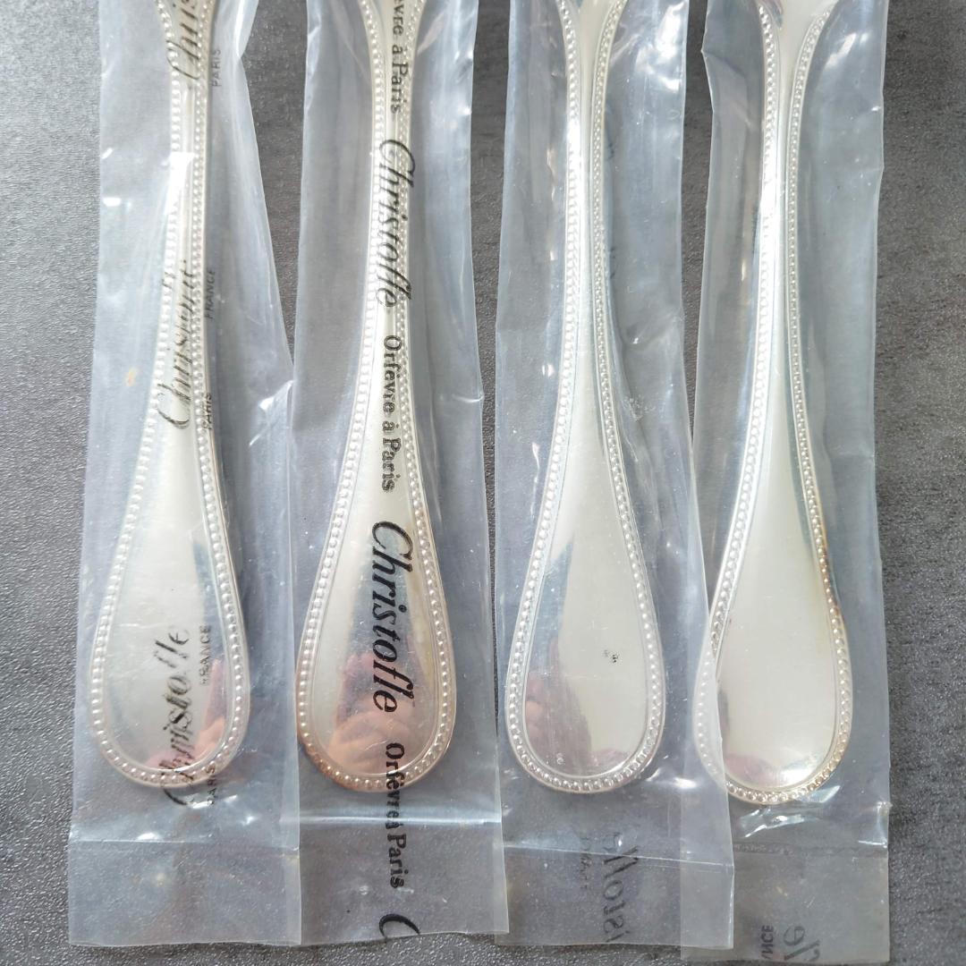 クリストフル パール 未開封 テーブルフォーク 4点