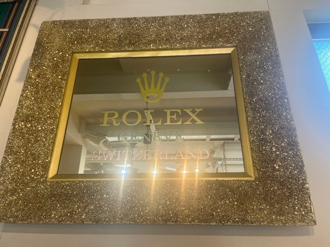 し*ん様 パプミラー超希少！非売品ROLEX ロレックスアンティークパブミラー