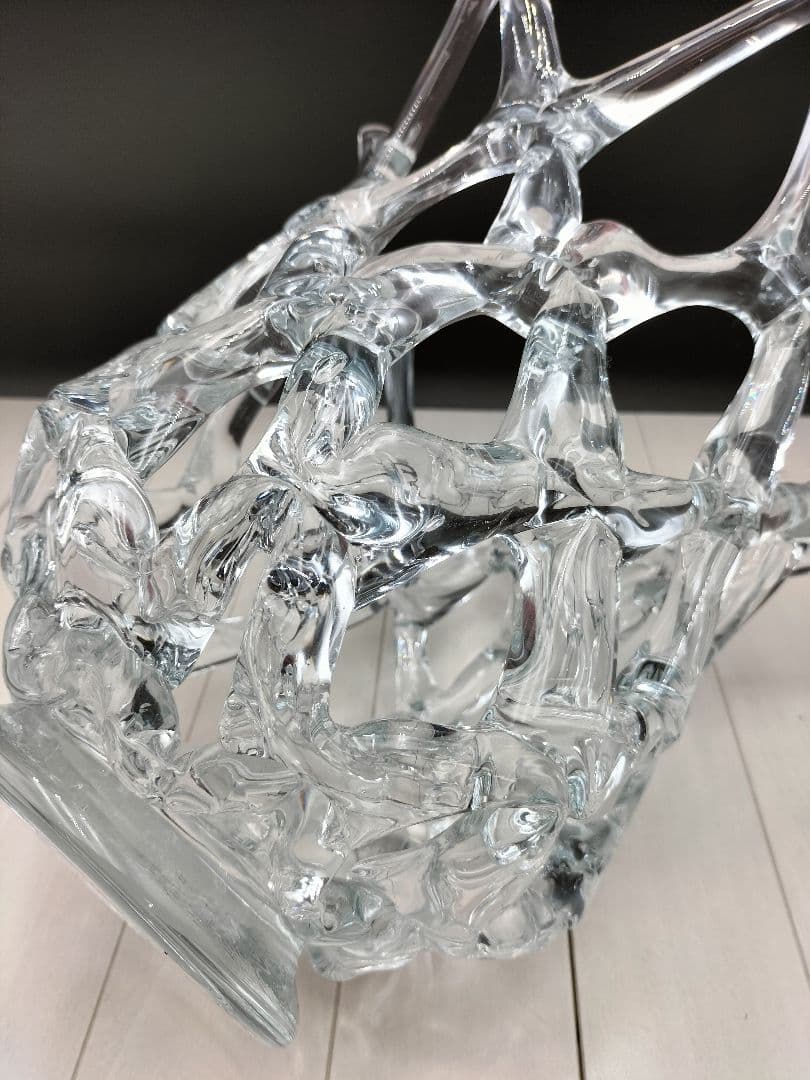 ガラスフラワーベース◆インテリア雑貨◆置物◆オブジェ◆I−2507FB20