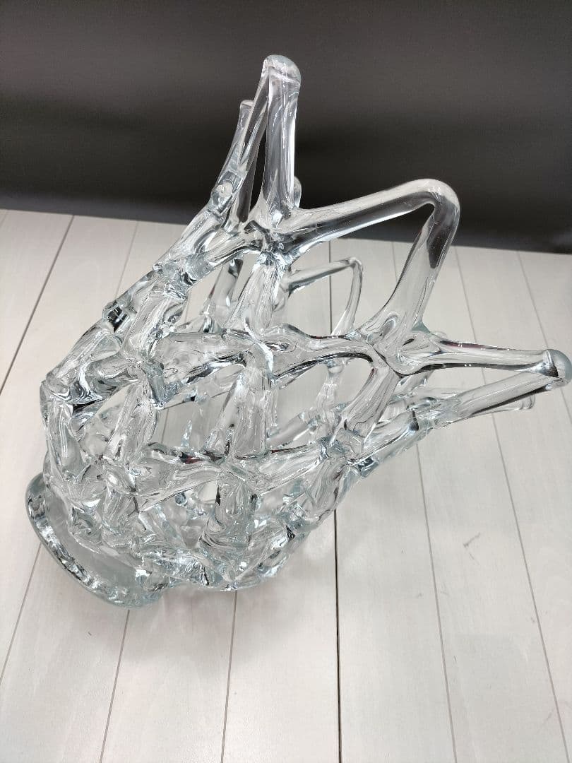 ガラスフラワーベース◆インテリア雑貨◆置物◆オブジェ◆I−2507FB20