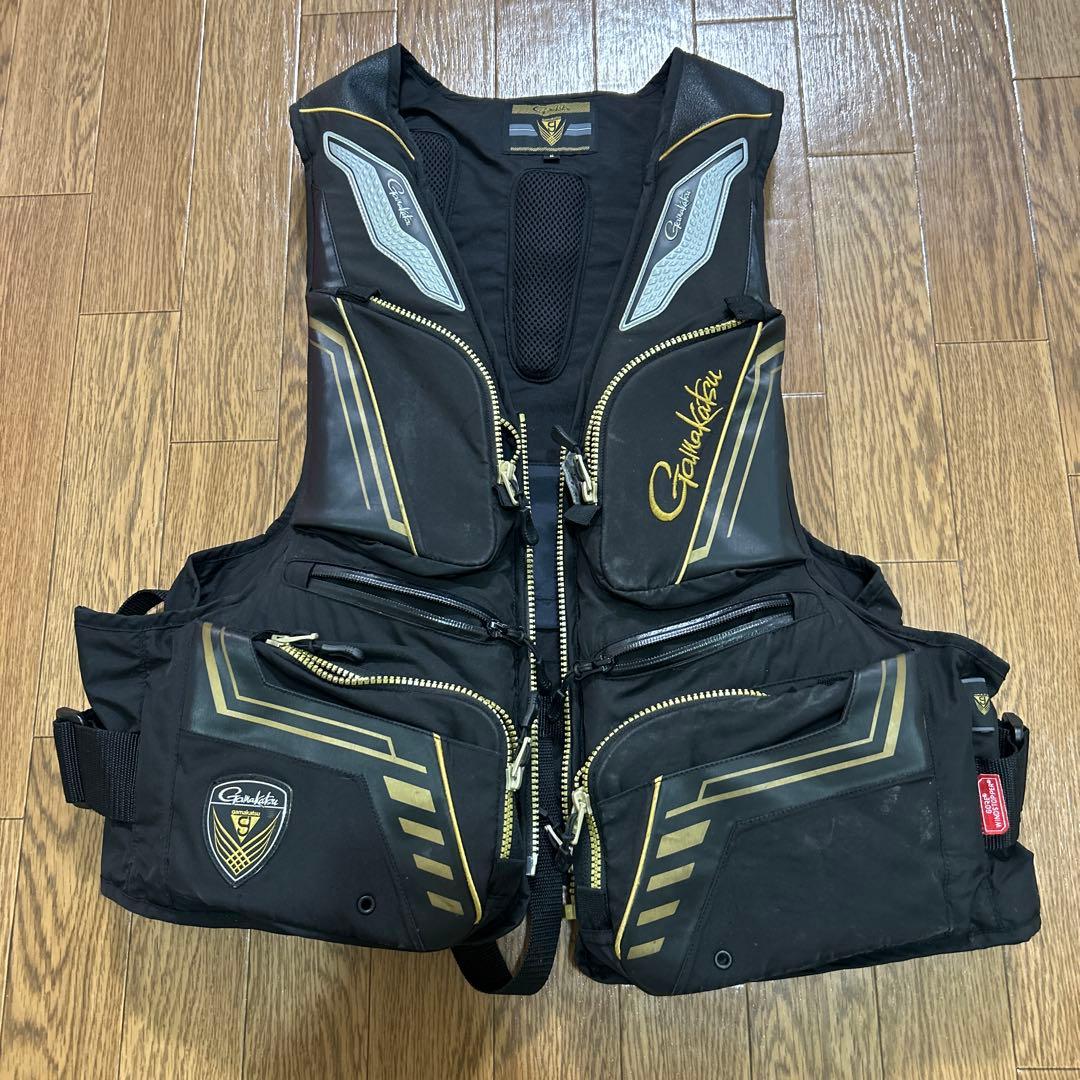 Gamakatsu フィッシングベスト 黒金