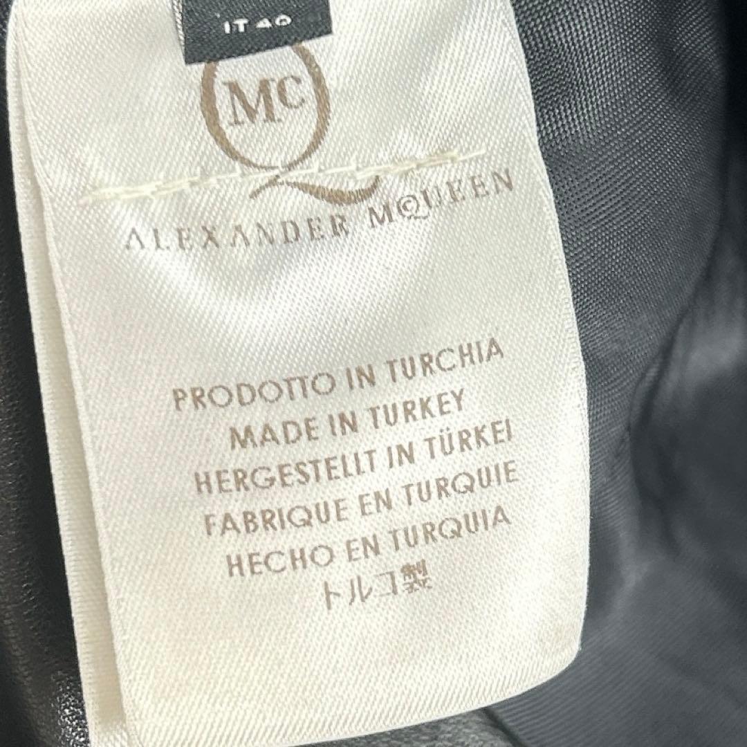 ジャケット・アウター Alexander McQueen LEATHER BIKER JACKET