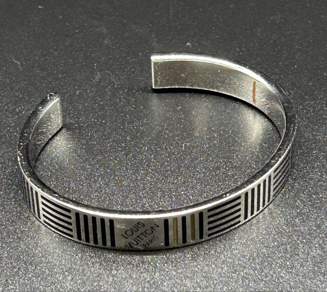正規品　ルイヴィトン　ジョンク　ダミエ　バングル　ブレスレット　シルバー