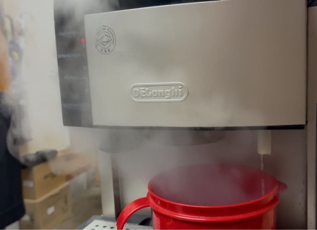 動作確認済／デロンギ 2ボイラー同時抽出 エスプレッソ・カプチーノ メーカー