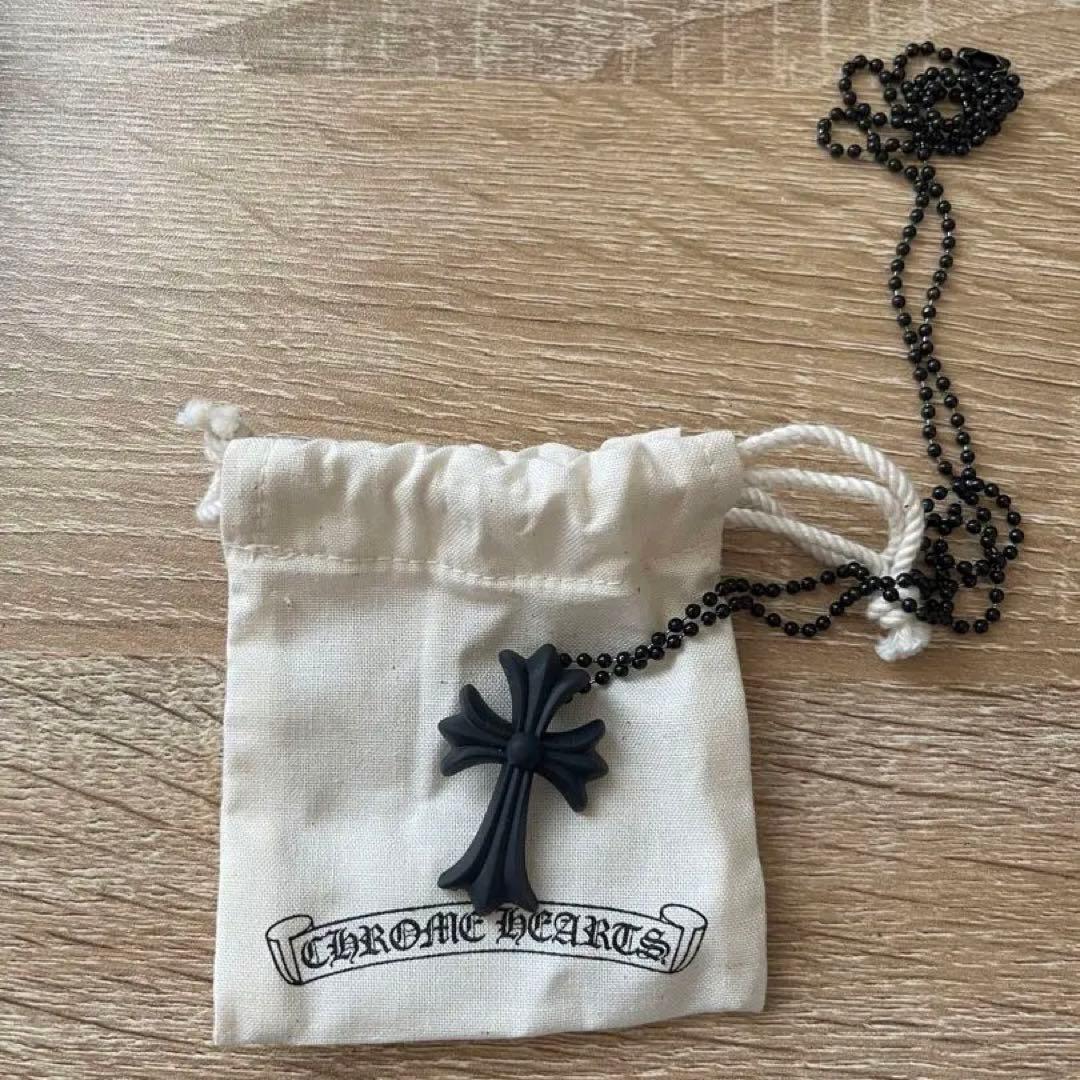 【Miiiii※】CHROME HEARTS ラバークロスネックレス