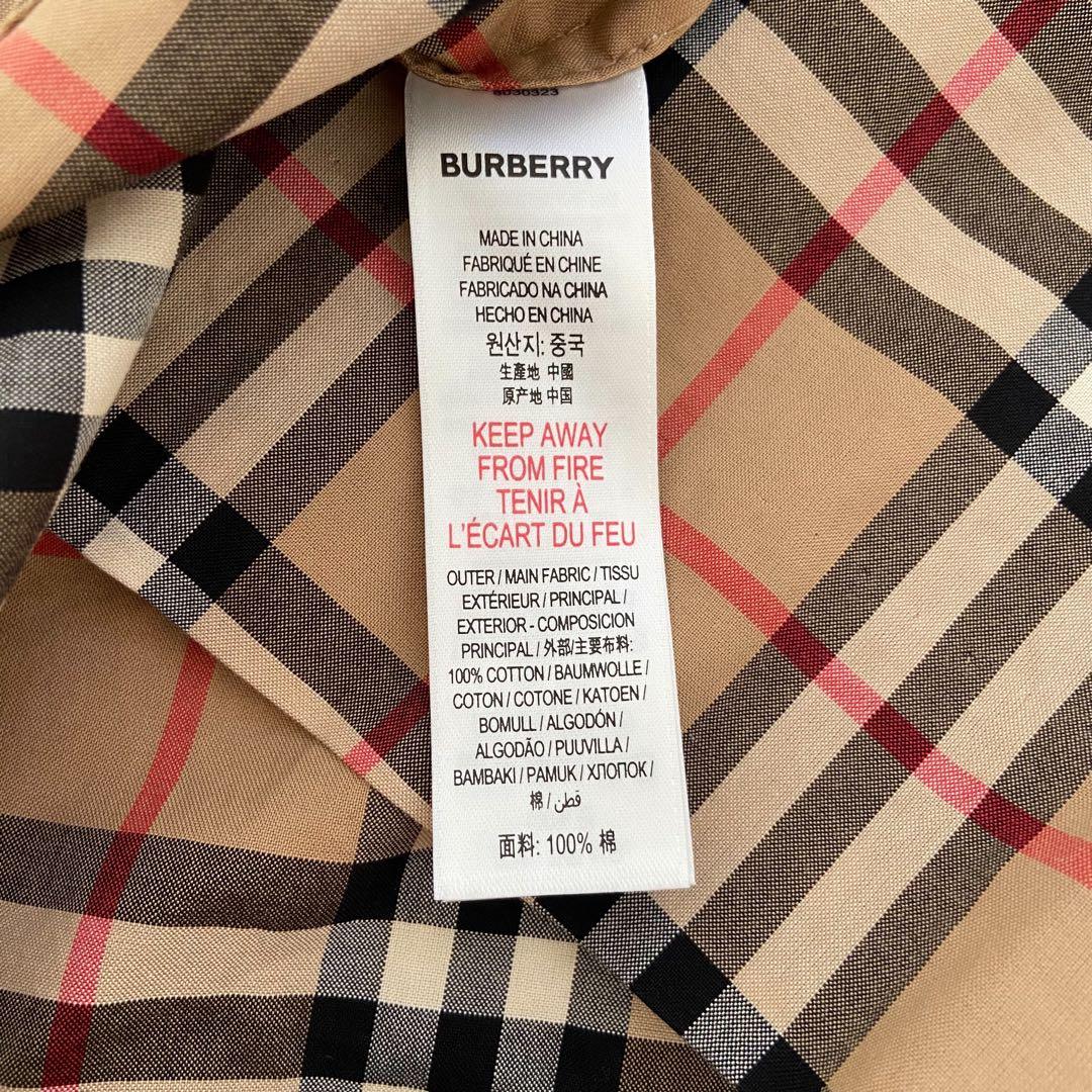 未使用級　現行　Burberry ノバチェック　ワンピース　膝丈　レディースS