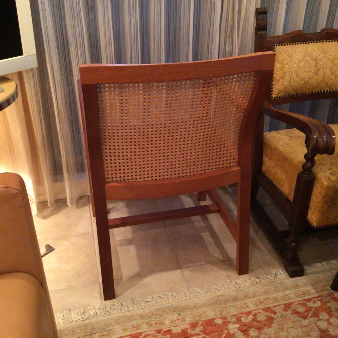 デンマークBOTIUM社木製アームチェア(本革、チーク)