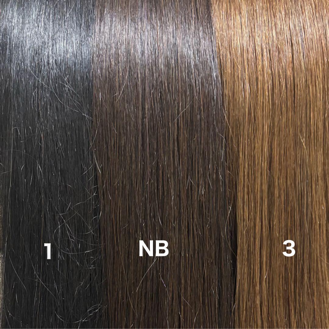 編み込みエクステ 67 束毛　ロングストレート　カラーエクステ