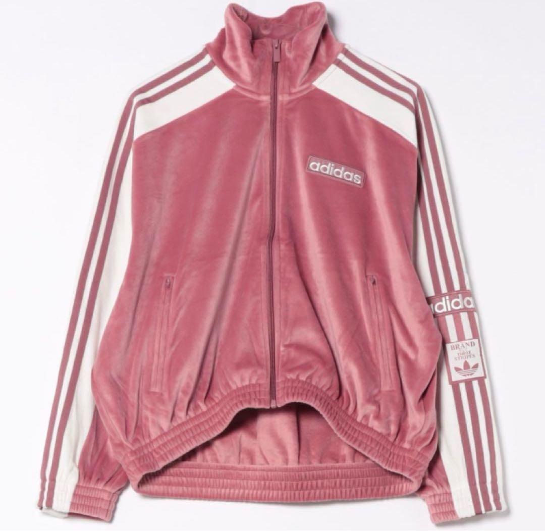 新品L adidas W ADIBREAK VELOUR TT スウェット