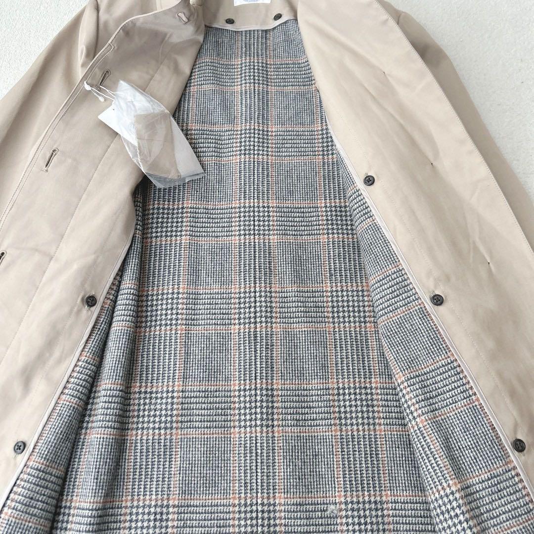 新品タグ付き✨　ジェイプレス　ステンカラーコート　ライナー付　ベージュ　チェック