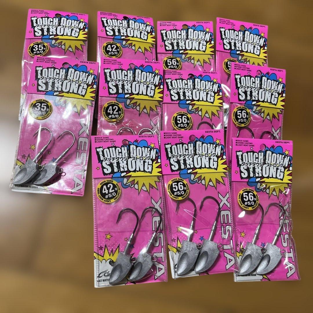 ゼスタ　XESTA TOUCH DOWN STRONG ジグヘッド 3種6パック