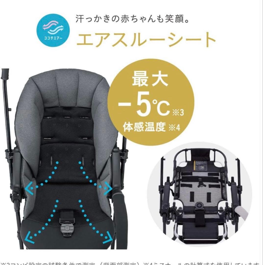 【美品】Combi ベビーカー スゴカルa 4キャス エッグショック