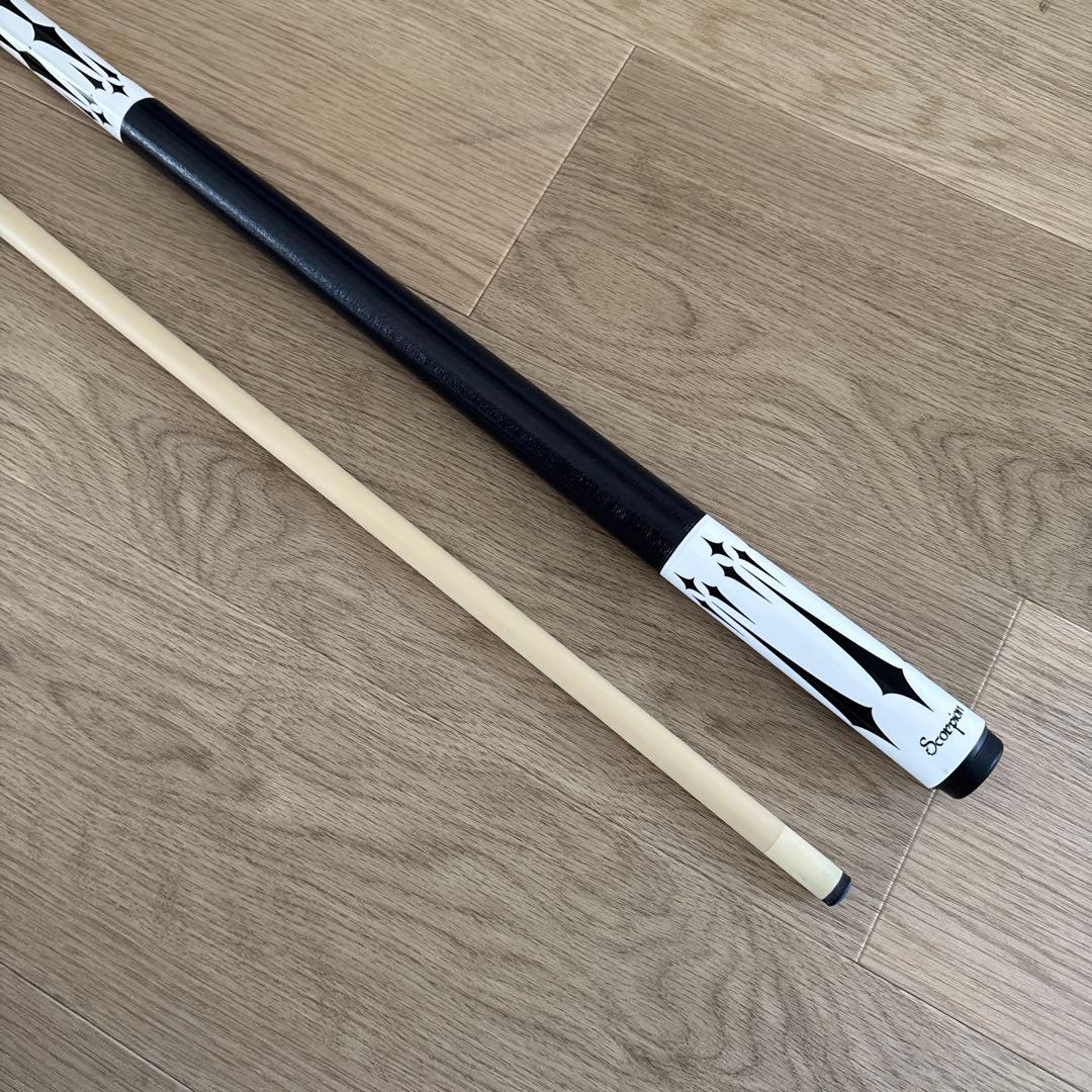 【良品】ビリヤード キュー Adamスコーピオン ロゴ入りキャップ&ケース付属