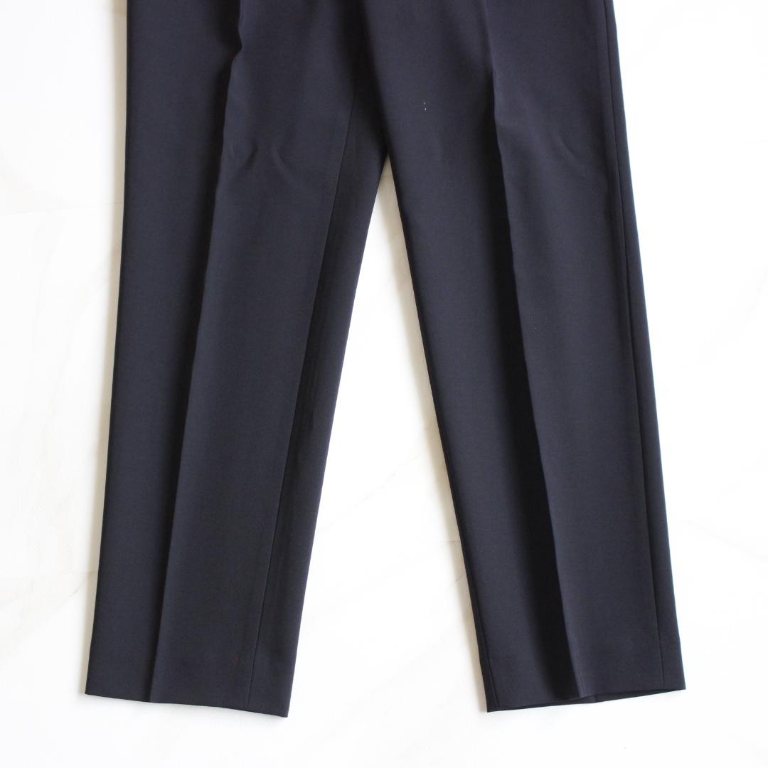 【極美品】PLST ノーカラーセットアップスーツ M ネイビー パンツ