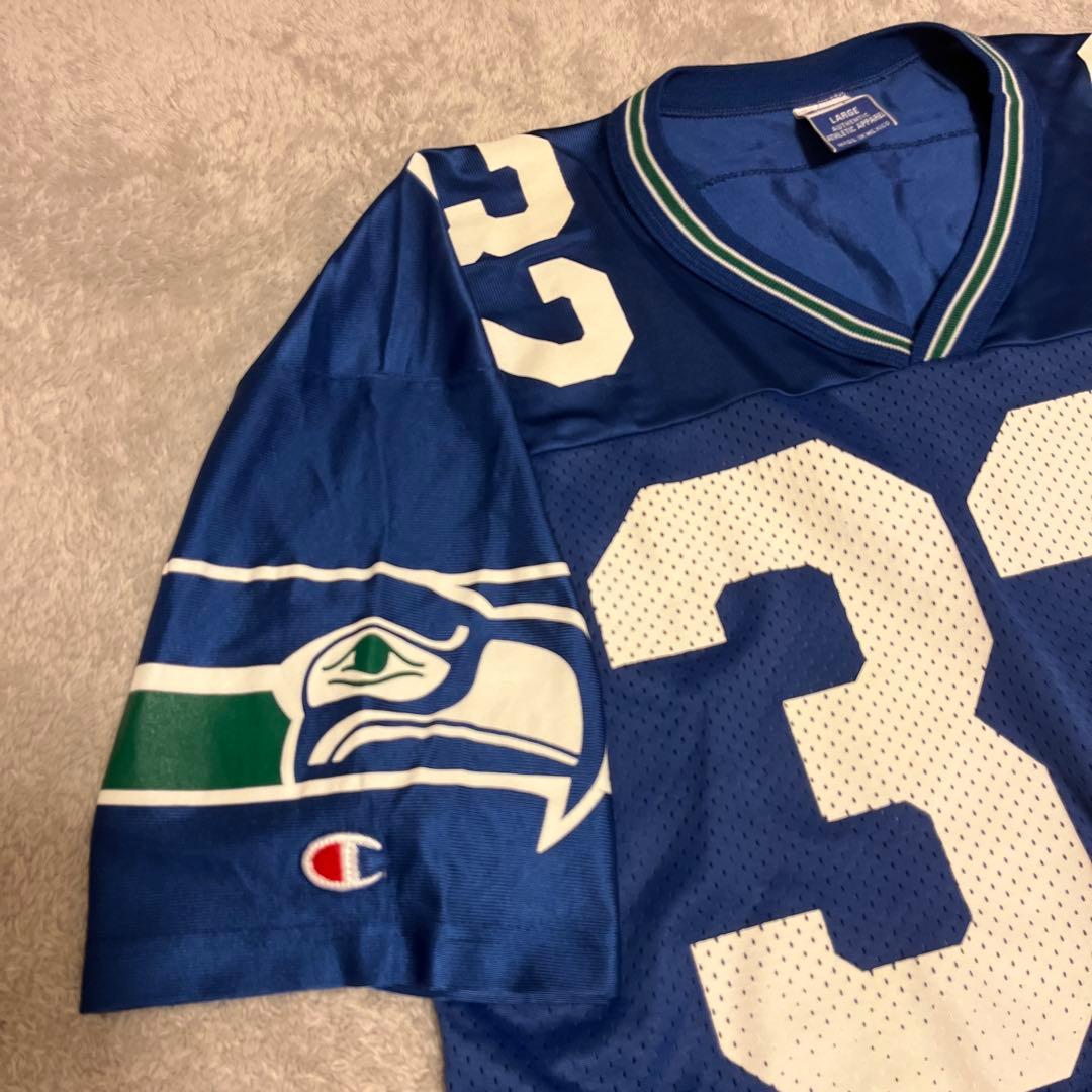 Champion製 NFL シアトル・シーホークス ゲームシャツ