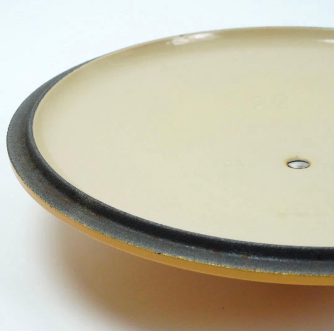【美品】LE CREUSET　ココット ロンド サフランイエロー　22cm