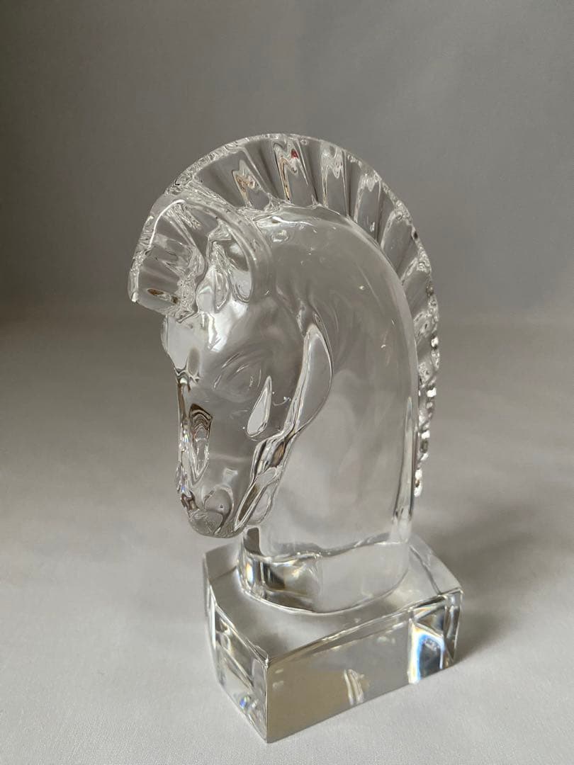 STEUBEN スチューベン　クリスタル　ナイト　ホース　馬　オブジェ　置物