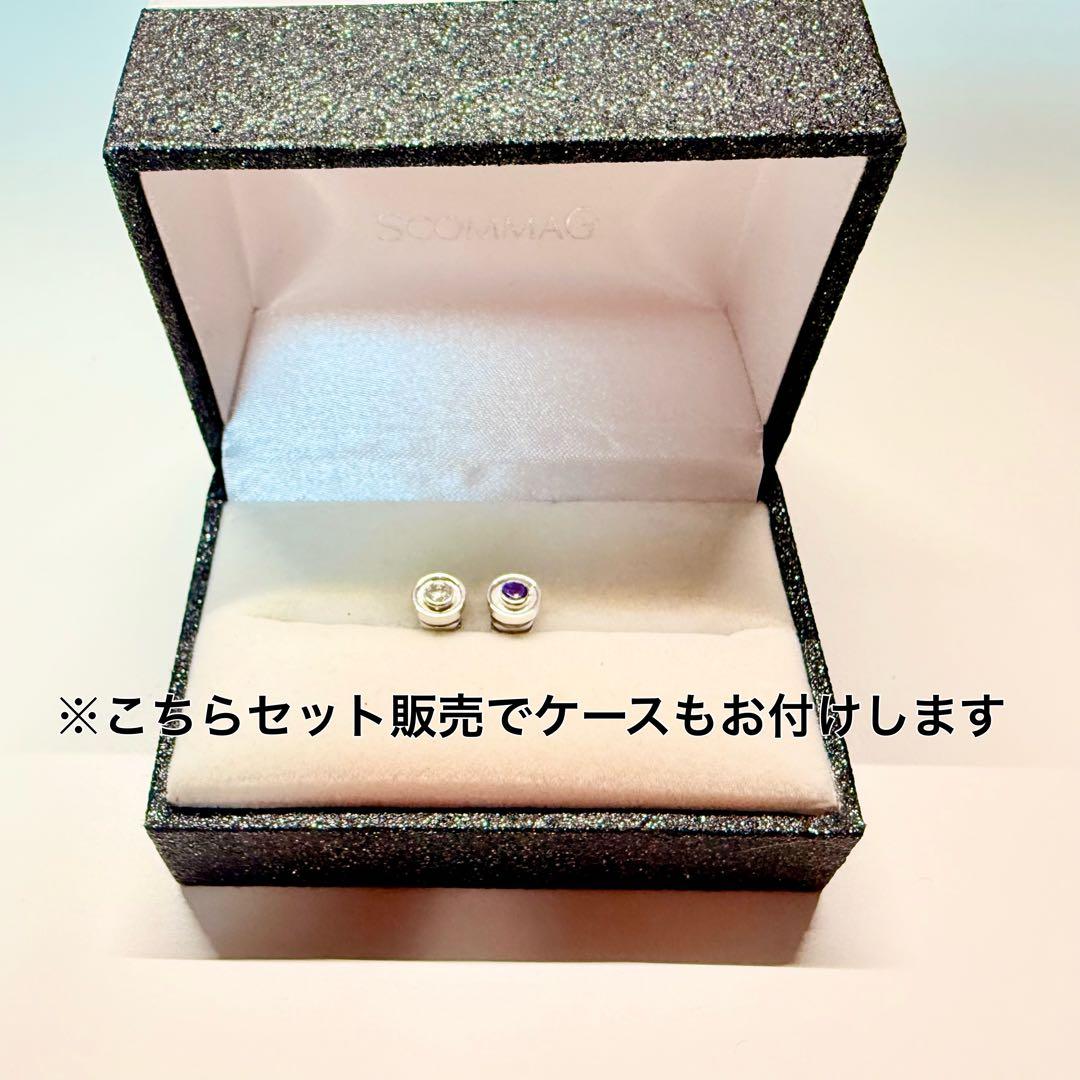 SCOMMAG 片耳用 ステンレスピアス 2個セット