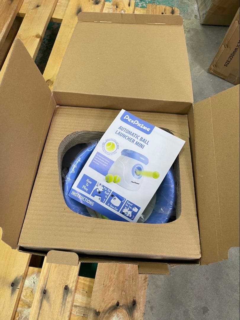 Pet Prime ボールランチャー 犬 おもちゃ 投球機 ミニテニスボール付き