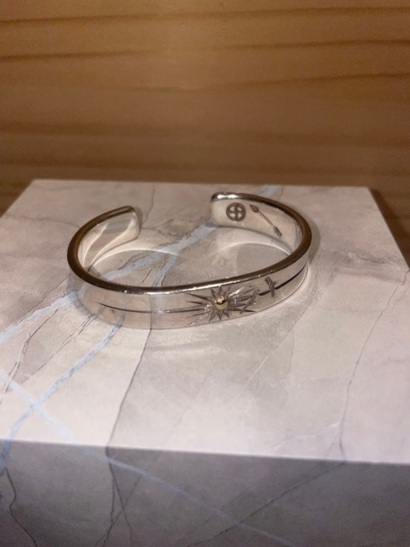 silver925✳︎ネイティブアメリカン　バングル　太陽　イーグル