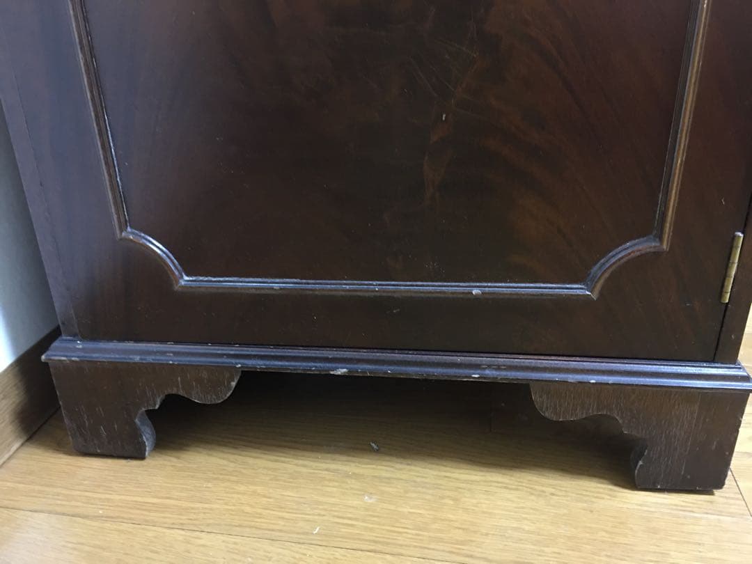 英国アンティーク　ブックケースキャビネット/本棚/ガラス食器棚/飾り棚/店舗什器