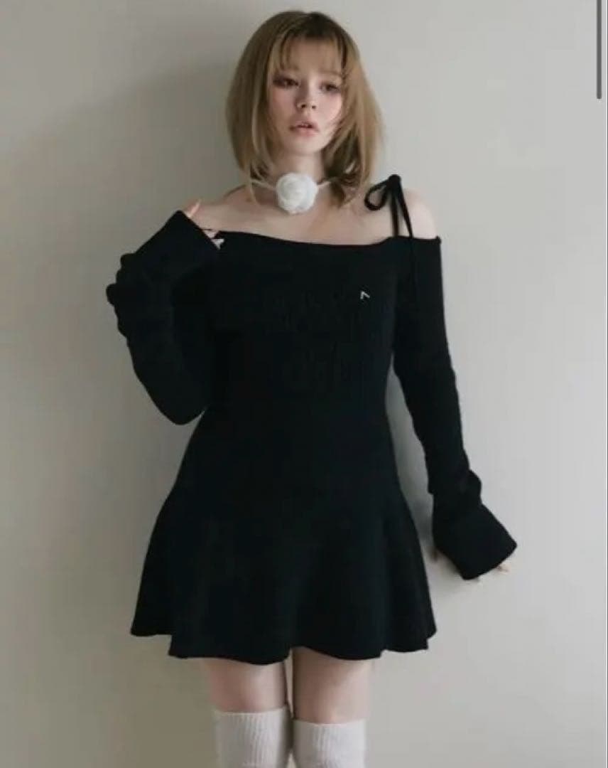 新品Wendy flare mini dress andmary アンドマリー