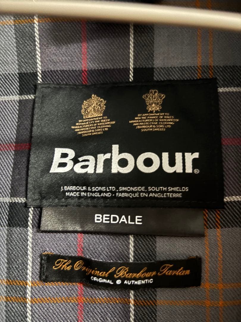 Barbour ブラック イギリス製 オイルドジャケット 42 XL
