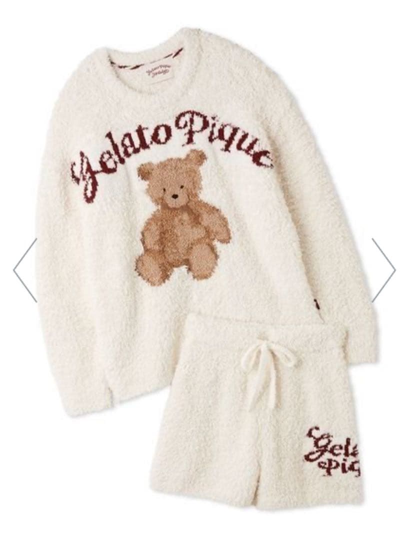 【ONLINE限定】ジェラートスノーベアジャガードプルオーバー&ショートパンツ