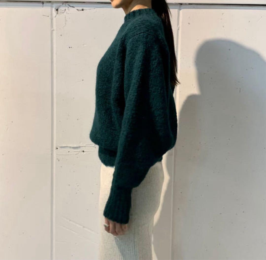 ATON アルパカモックネックニット　上代4.6万