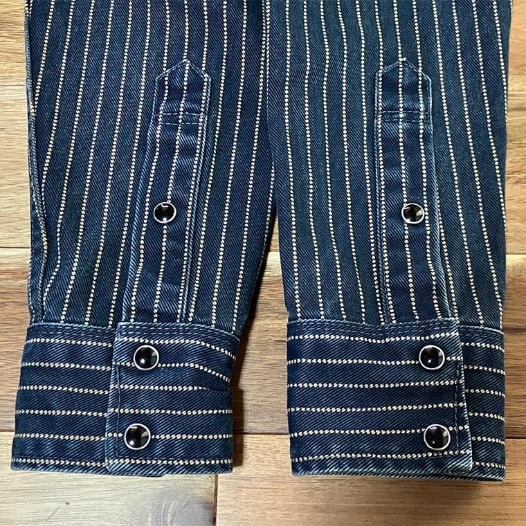 アイアンハート IHSH-62 ウォバッシュ ウエスタンシャツ ブルー S