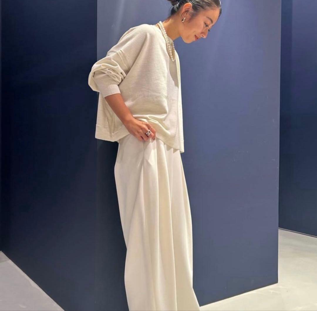 Curensology ファインウールバックリボンプルオーバー エクリュ